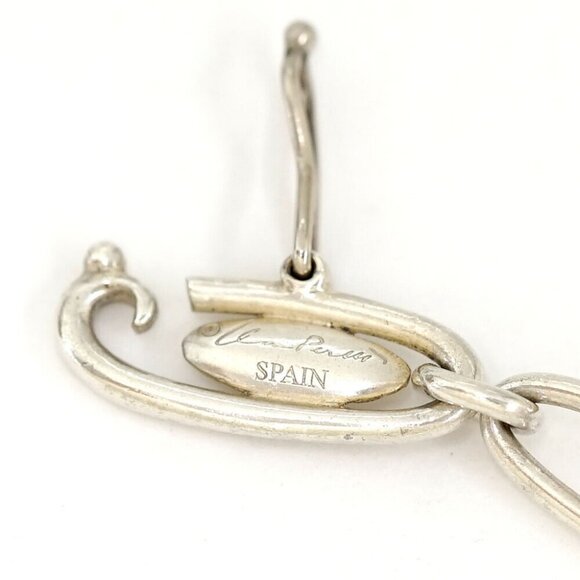 Tiffany & Co. Dove Teardrop Bean Heart Bracelet 6.7" Silver 925 Auth w/Bag - Picture 11 of 16